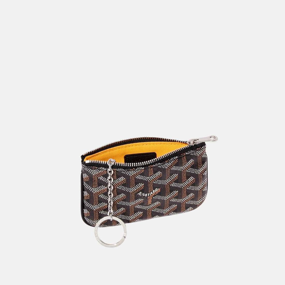 حافظة مفاتيح Goyard Senat Nano، أسود، من الداخل