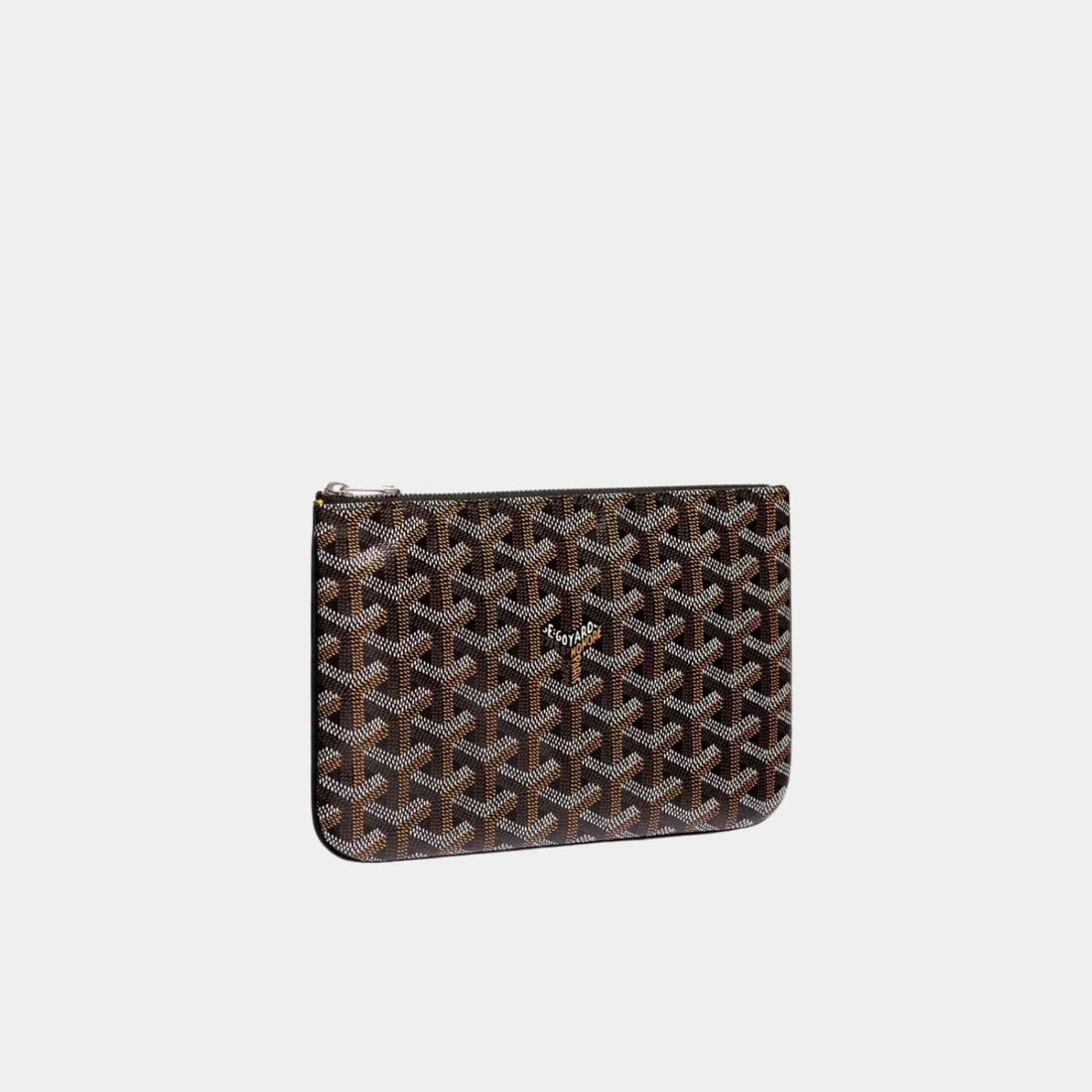 Goyard Senat PM Pouch, Black, Front