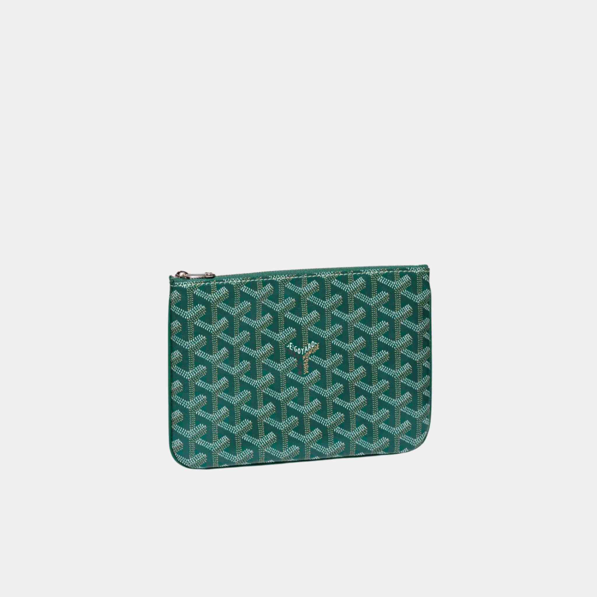 Goyard Senat PM Pouch, Green, Front