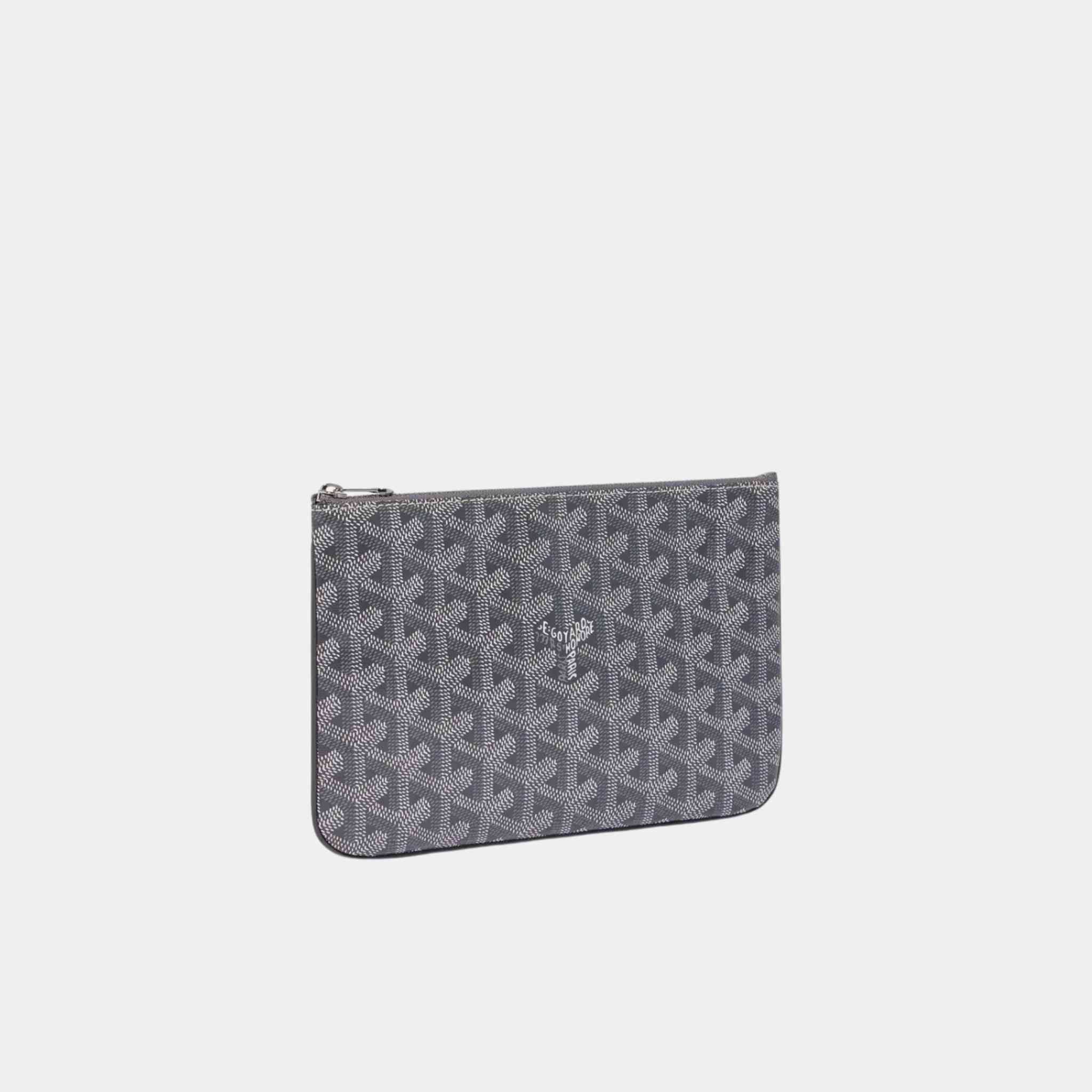 Goyard Senat PM Pouch, Grey, Front