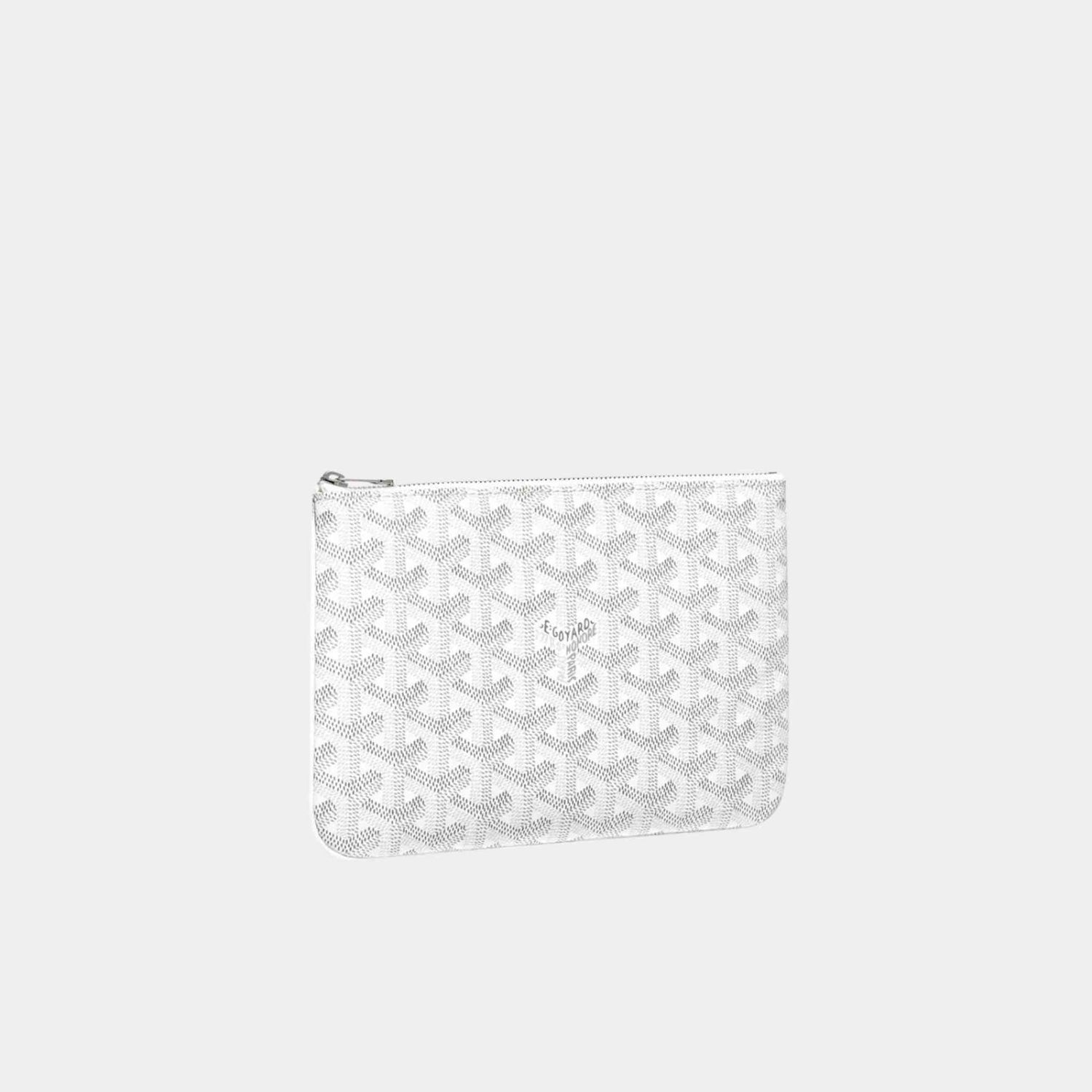 Goyard Senat PM Pouch, White, Front