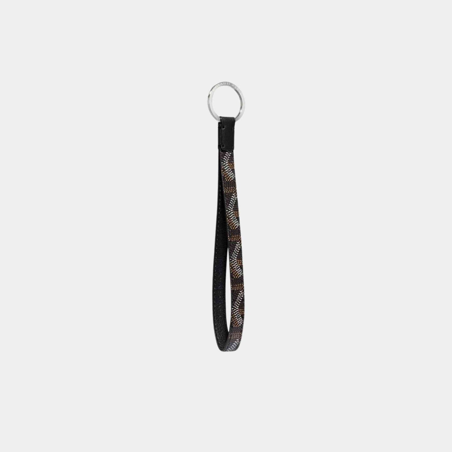 Goyard Sesame Key Ring, Black, Front