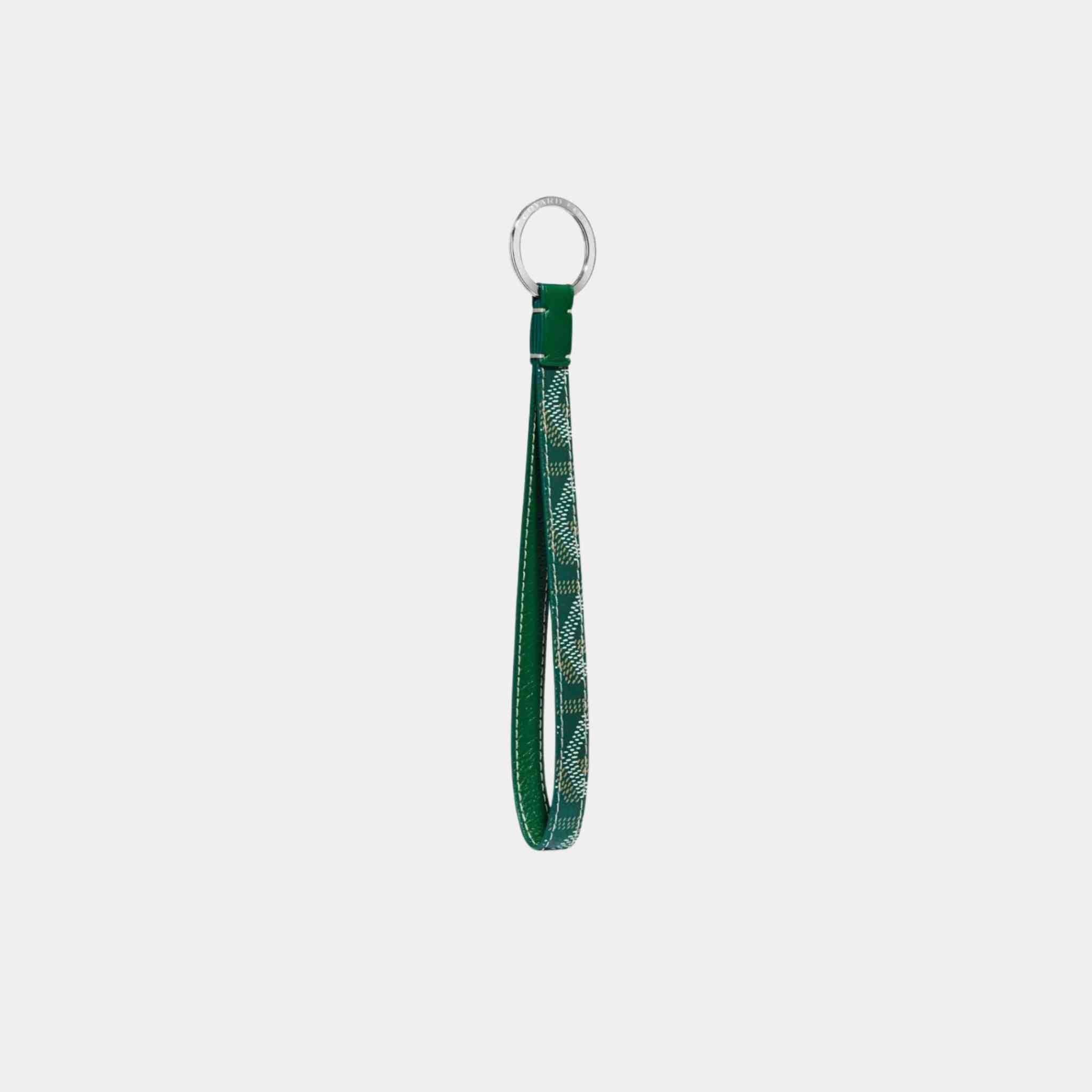 Goyard Sesame Key Ring, Green, Front