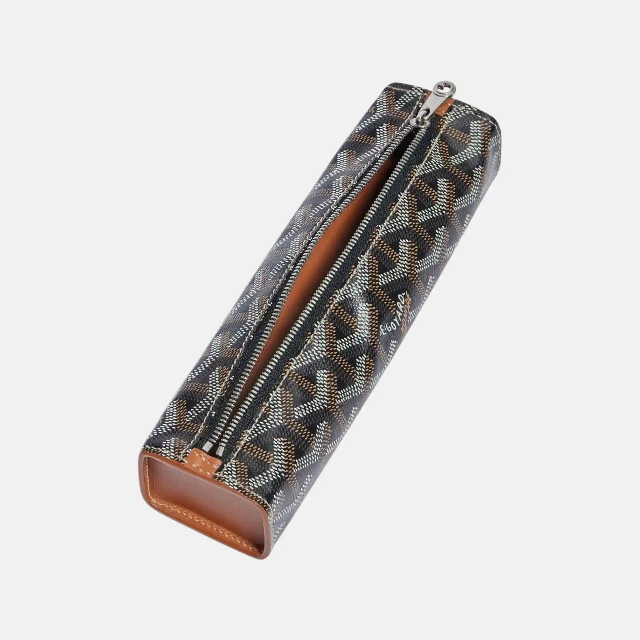 Goyard Trousse, Black and Tan, Inside