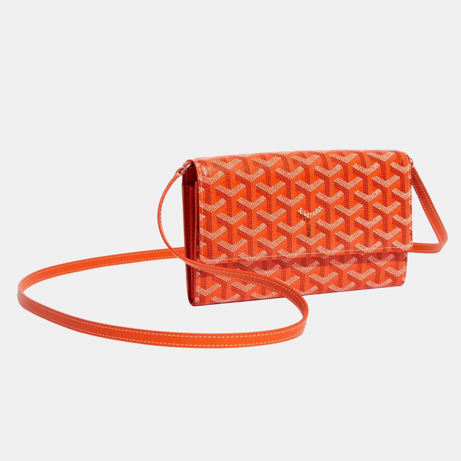 Goyard Varenne Continental Wallet, Orange, Front