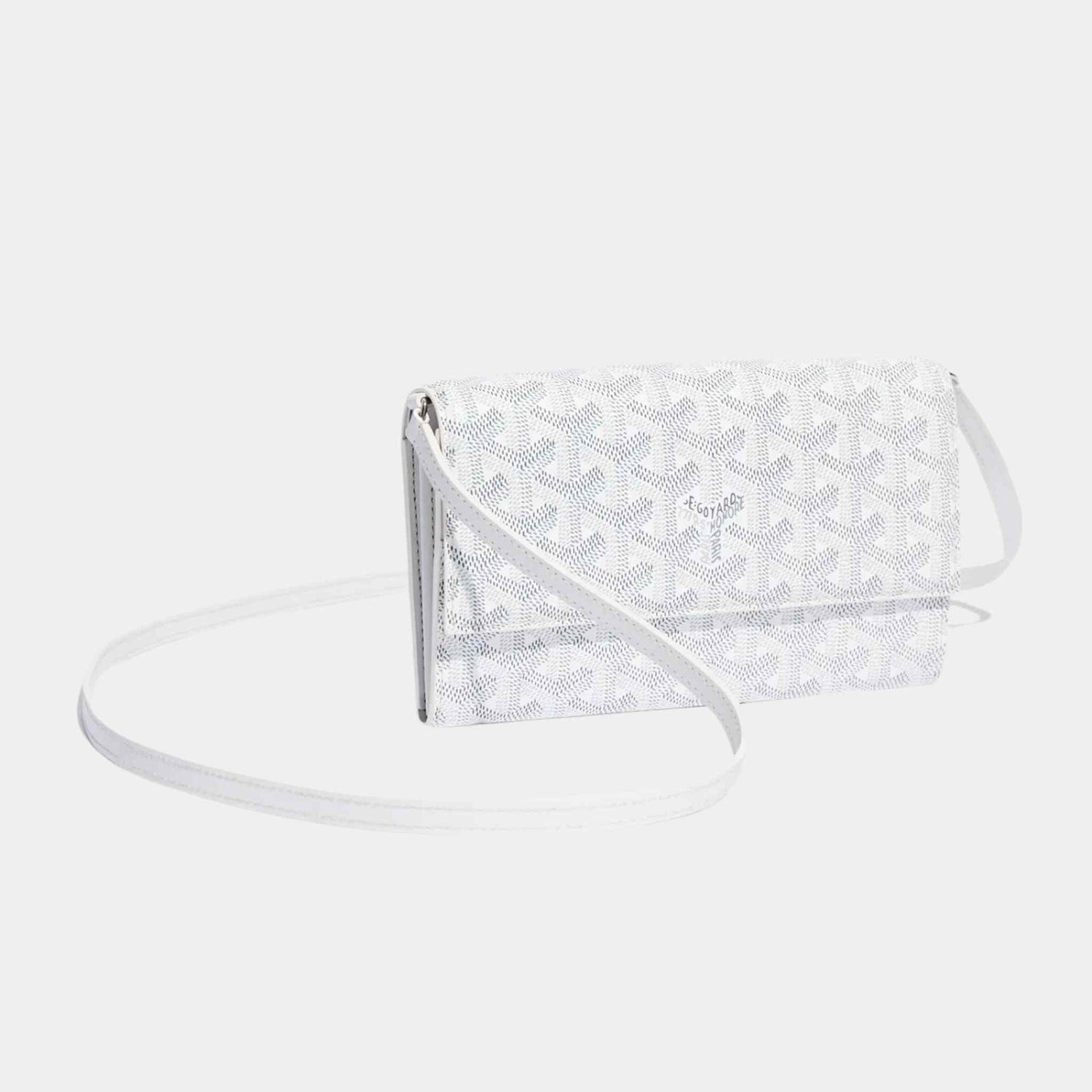 Goyard Varenne Continental Wallet, White, Front