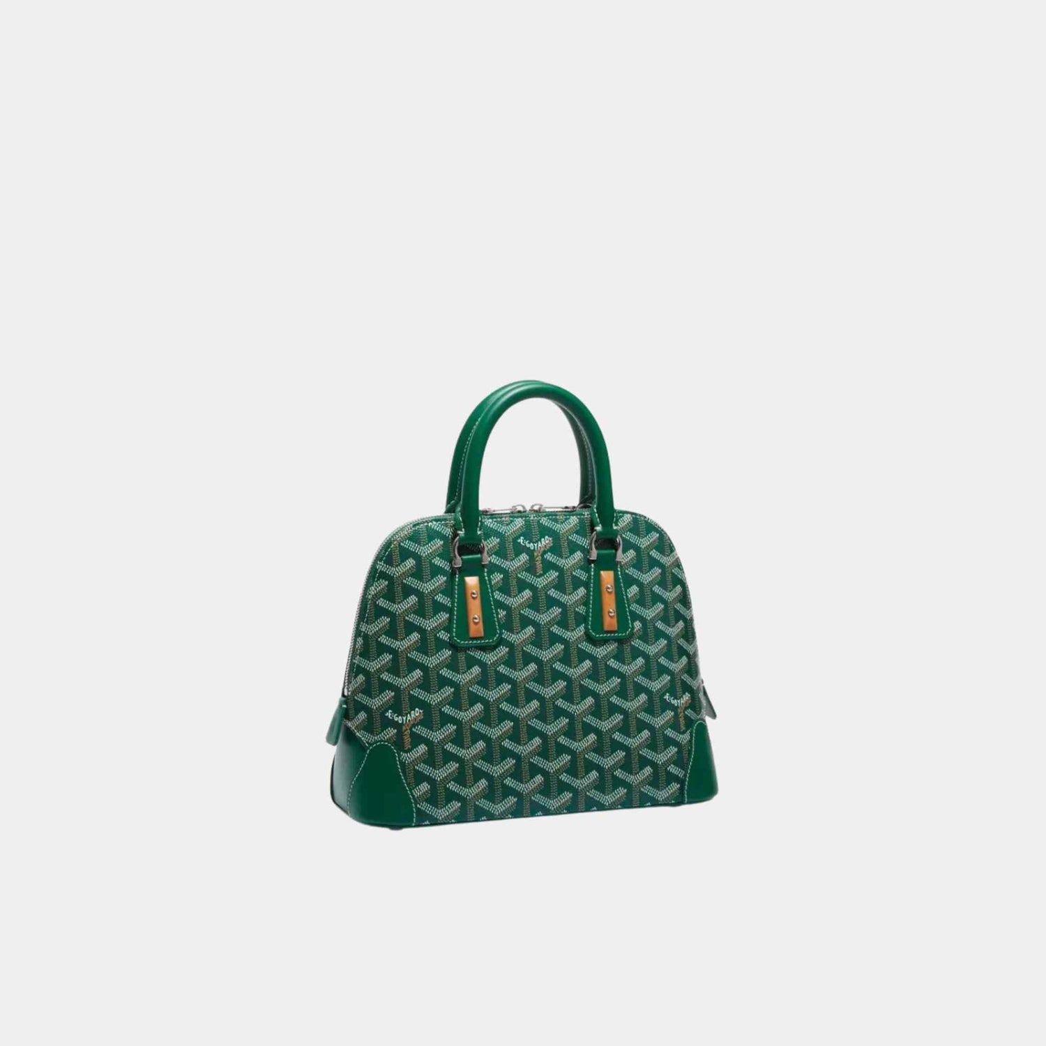 Goyard Vendome Mini Bag, Green, Front, Side