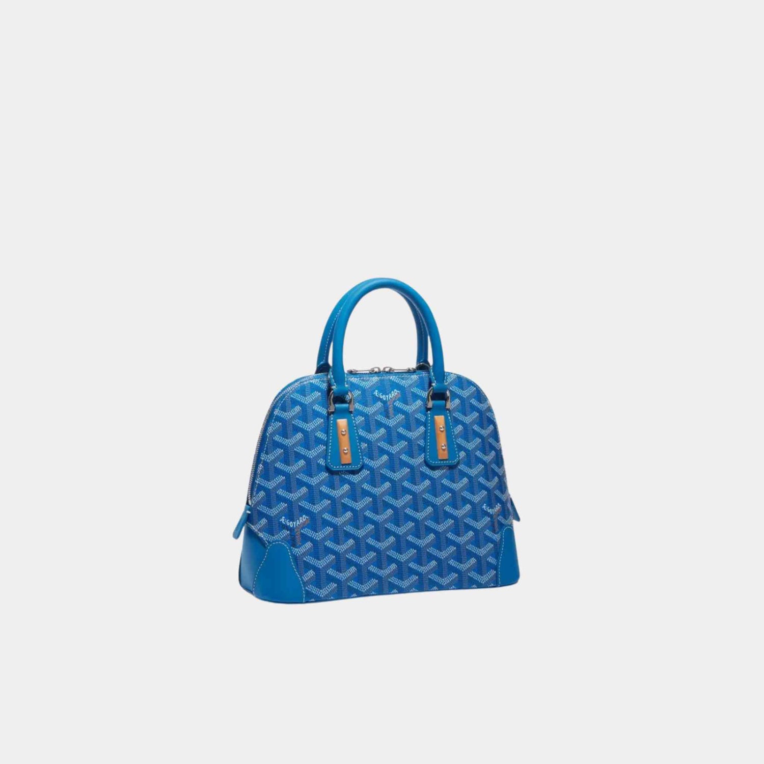 Goyard Vendome Mini Bag, Sky Blue, Front, Side