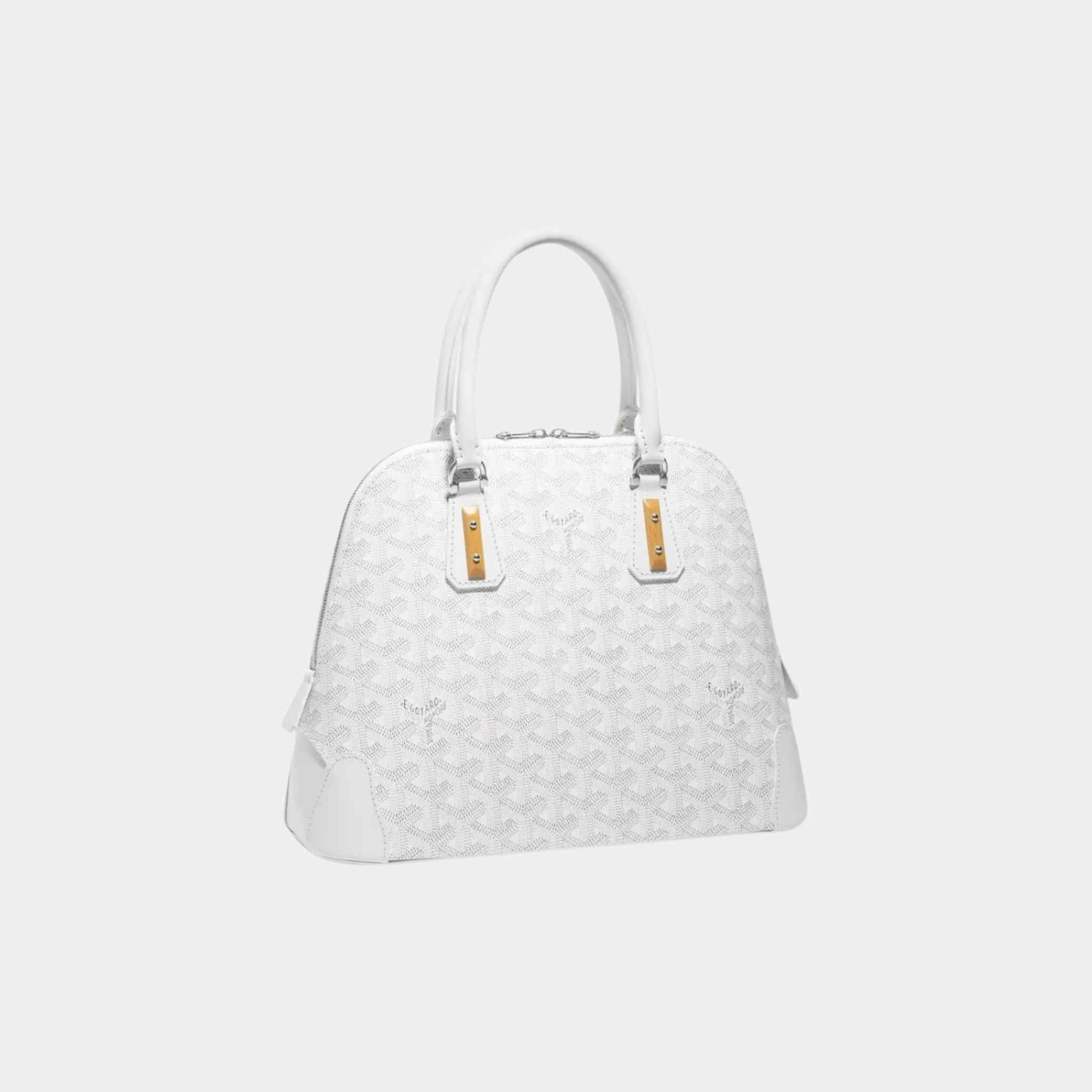 Goyard Vendome PM Bag, White, Front, Side