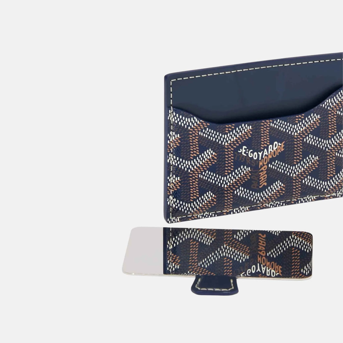 مرآة حقيبة Goyard Venus، أزرق كحلي، من الداخل