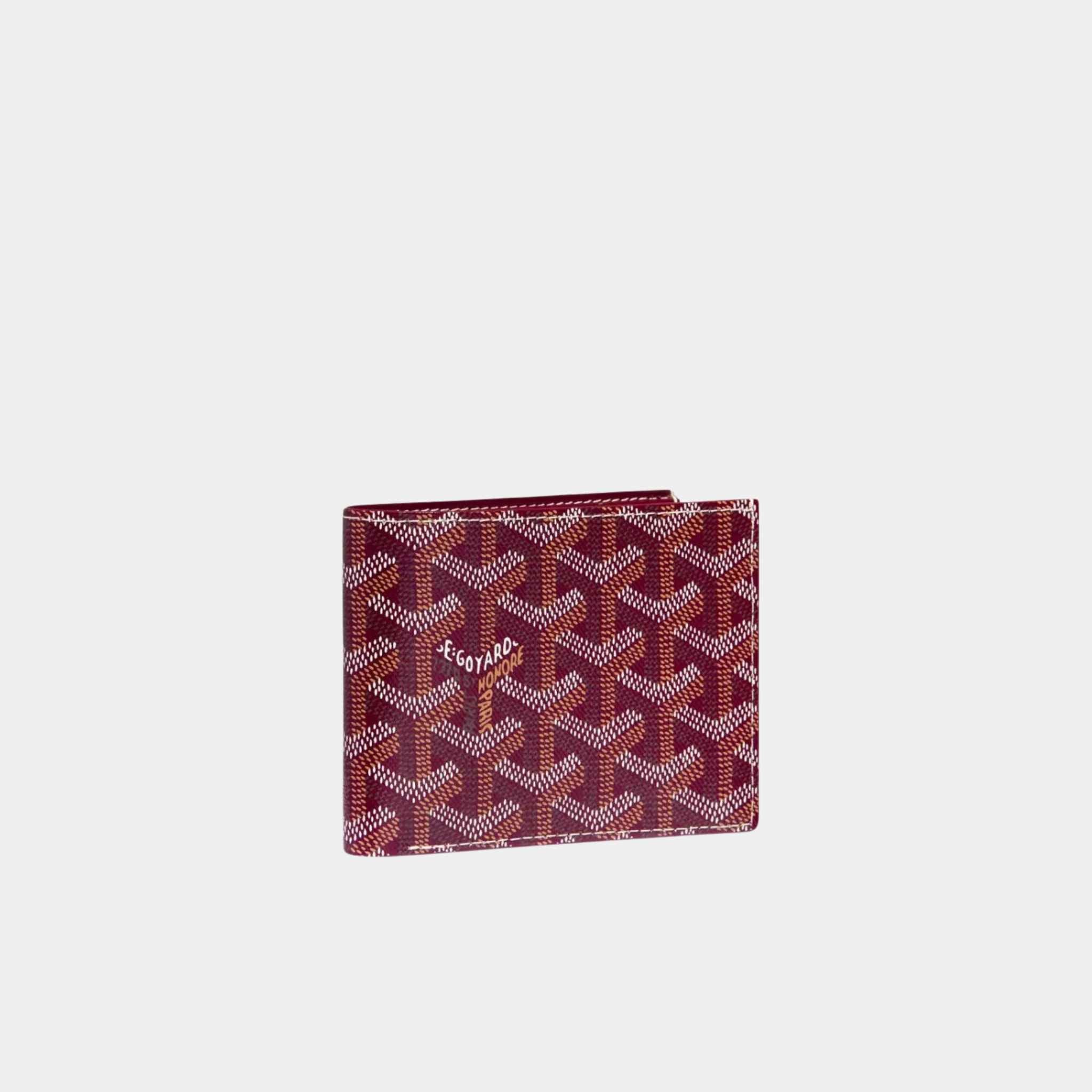 Goyard Victoire Wallet,Burgundy, Front