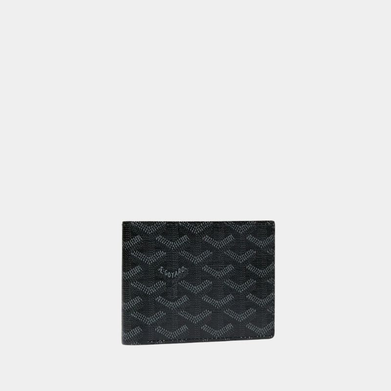 Goyard Victoire Wallet, Jet Black, Front View