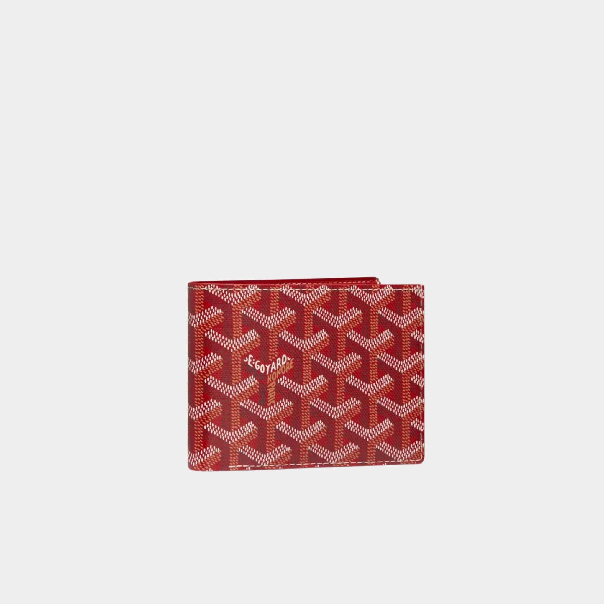 Goyard Victoire Wallet, Red, Front