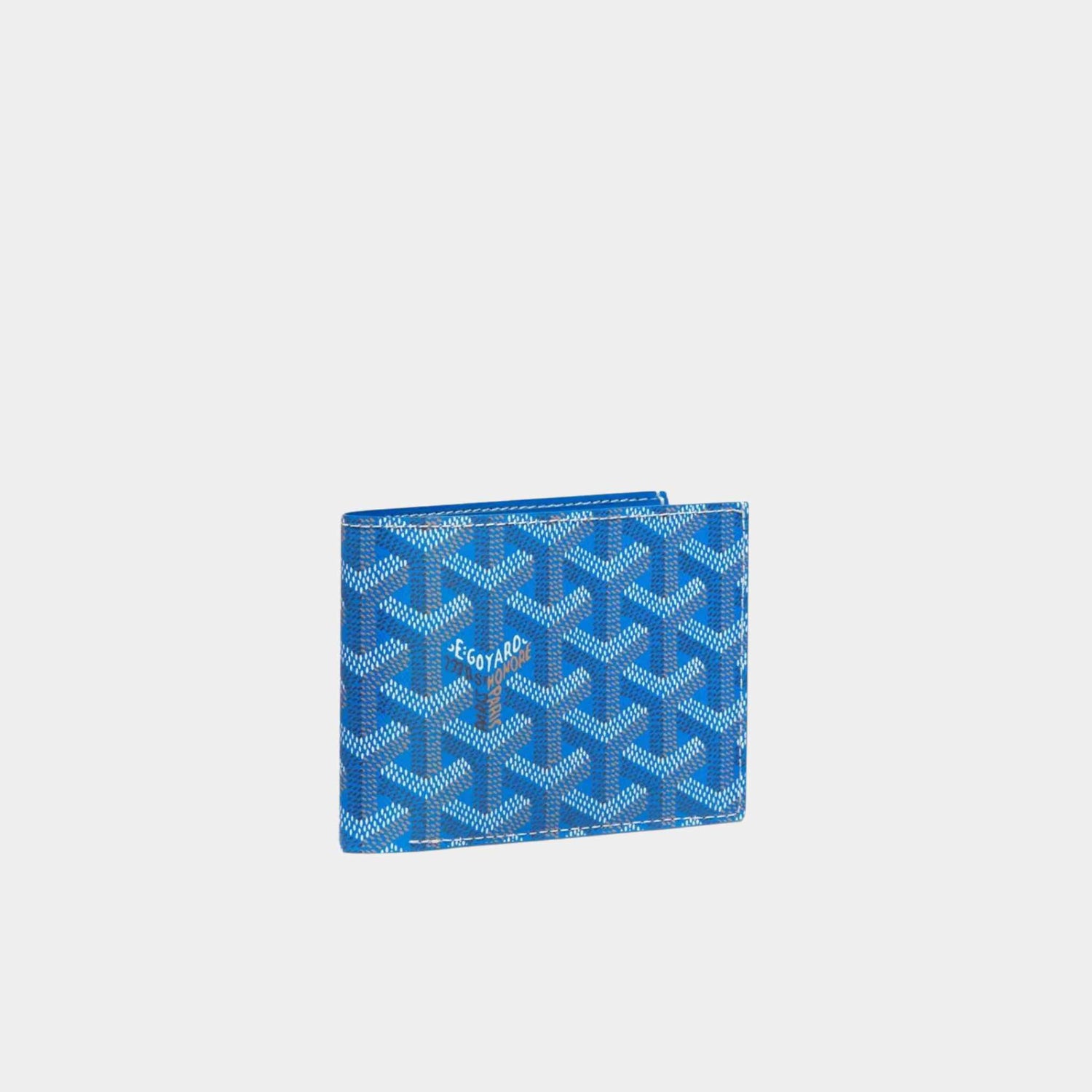 Goyard Victoire Wallet, Sky Blue, Front