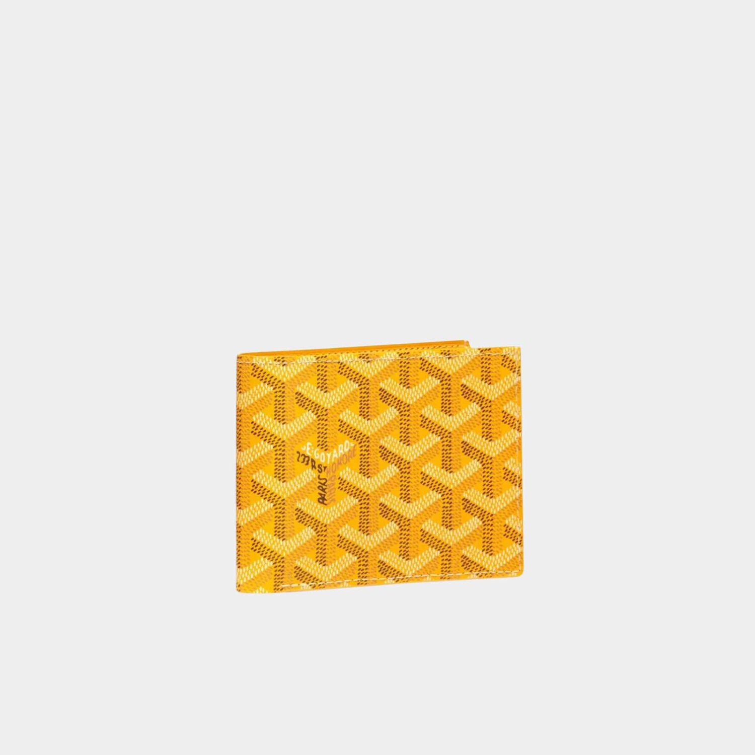 Goyard Victoire Wallet, Yellow, Front