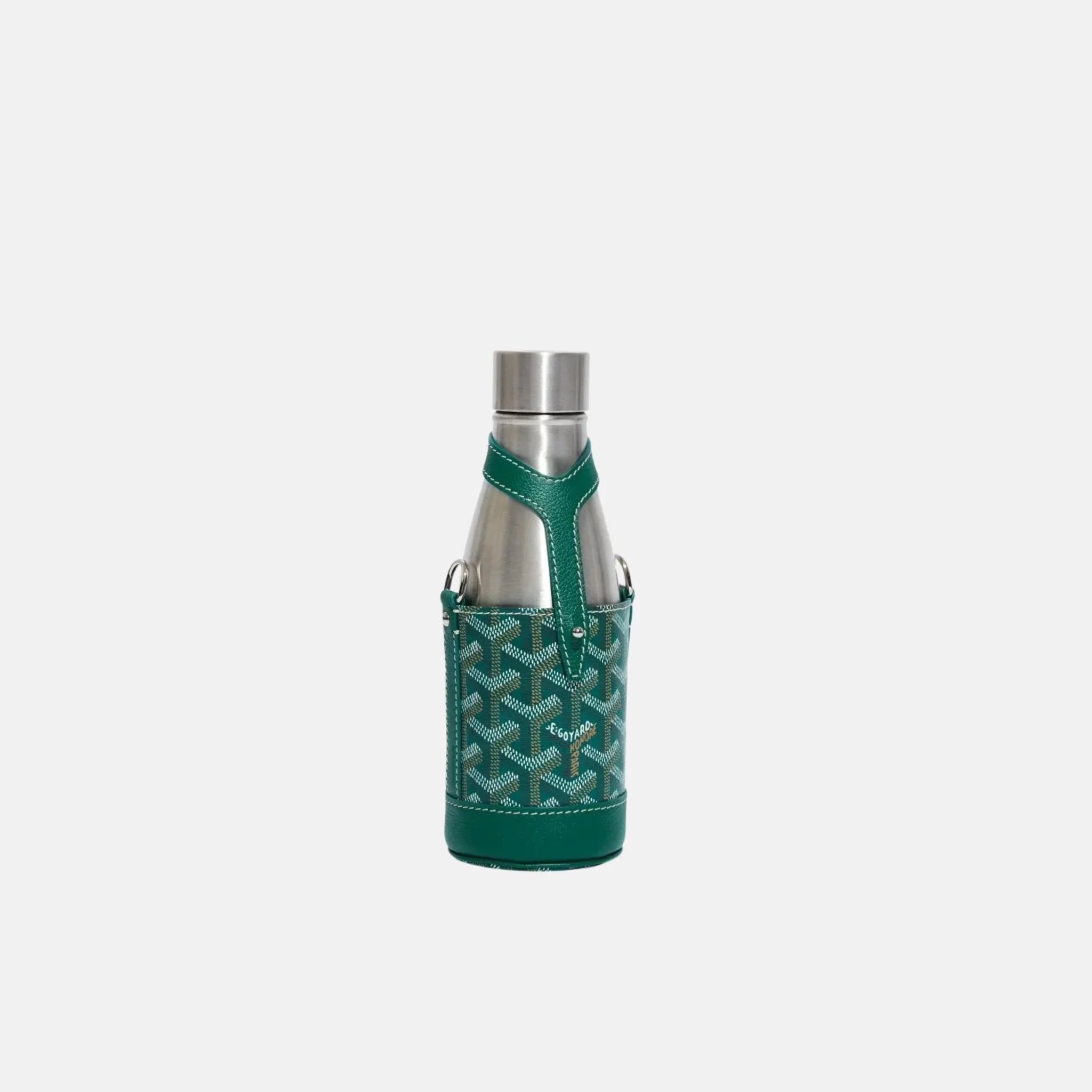 Goyard Yonne PM Case and Flask, Green