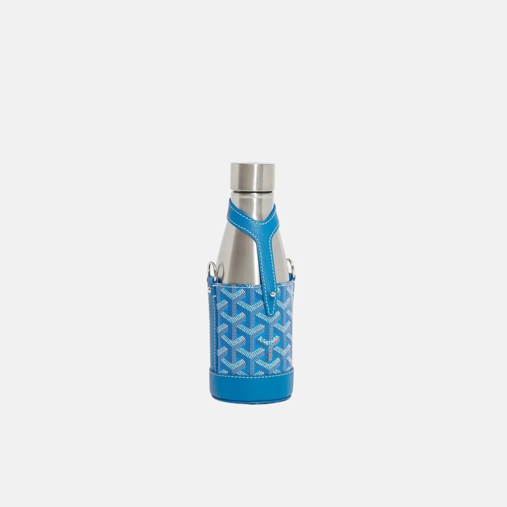 Goyard Yonne PM Case and Flask, Sky Blue