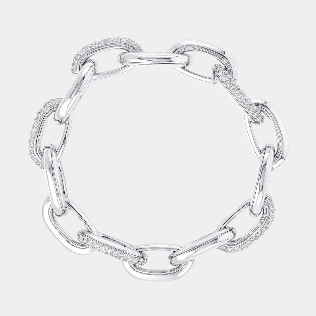 Graff Be Together Diamond Bracelet White Gold, White Gold, Top