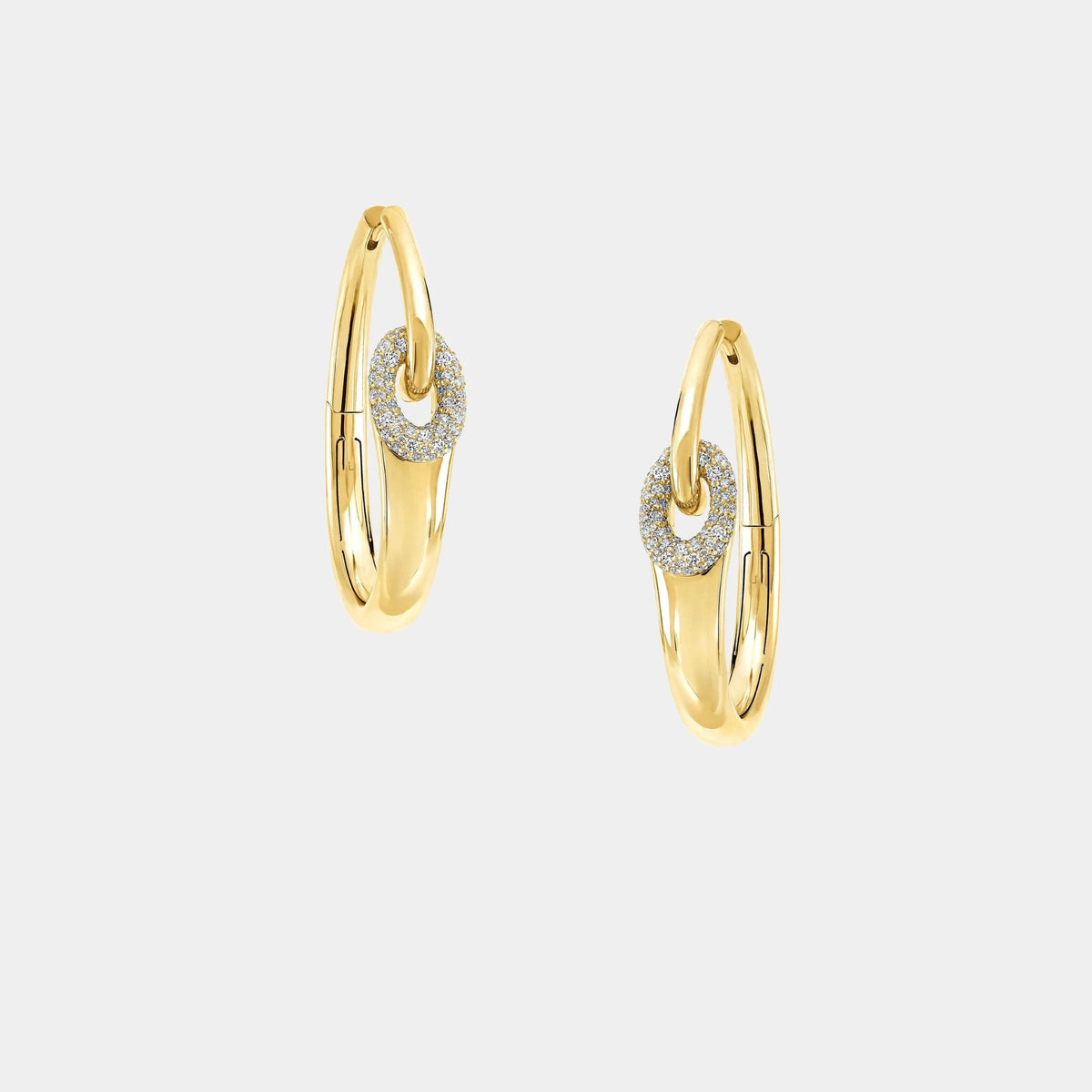 Be Together Diamond Hoop Earrings