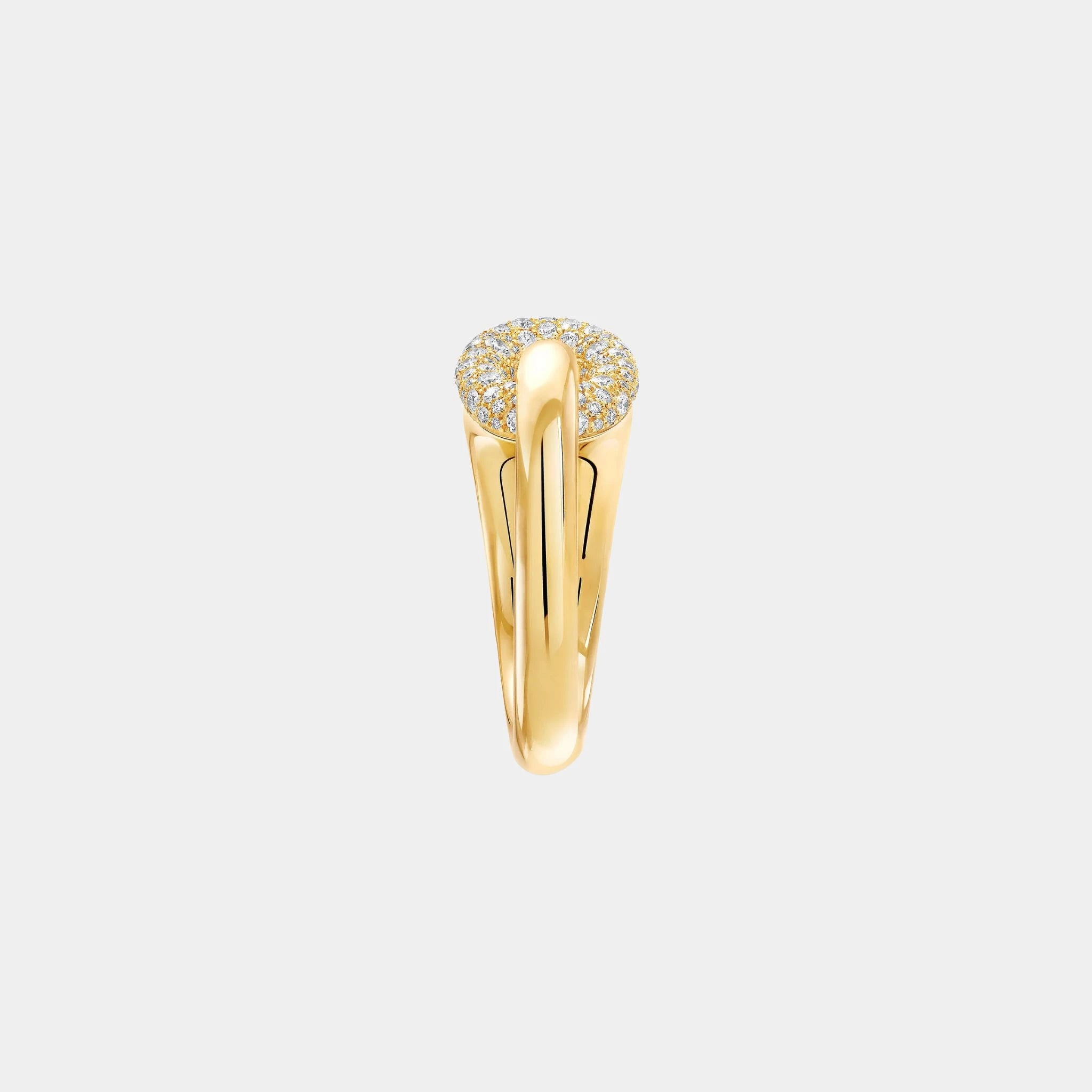 Graff Be Together Diamond Ring, Yellow Gold, Side