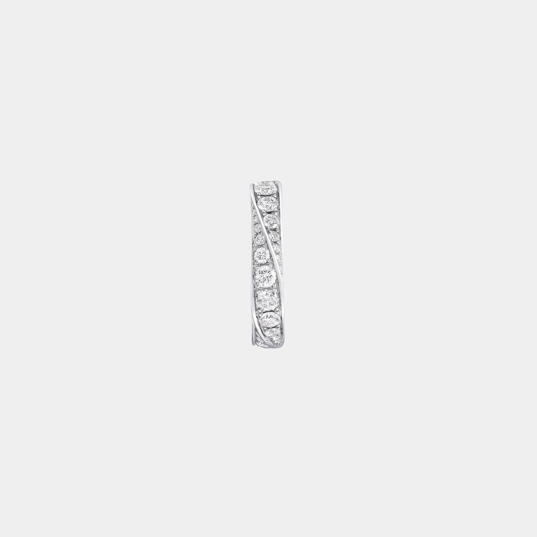 Graff Spiral Pavé Diamond Band White Gold 5MM, Side