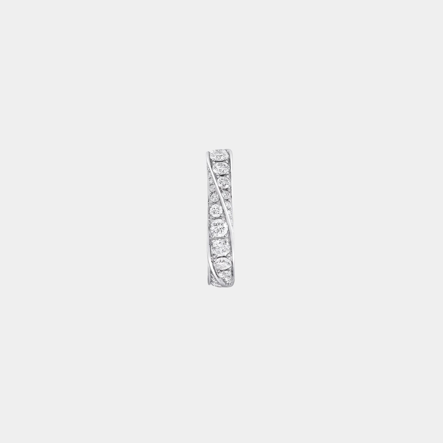 Graff Spiral Pavé Diamond Band White Gold 5MM, Side