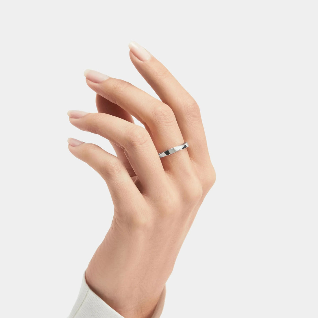 Graff Spiral White Gold Band 3.5MM, Model