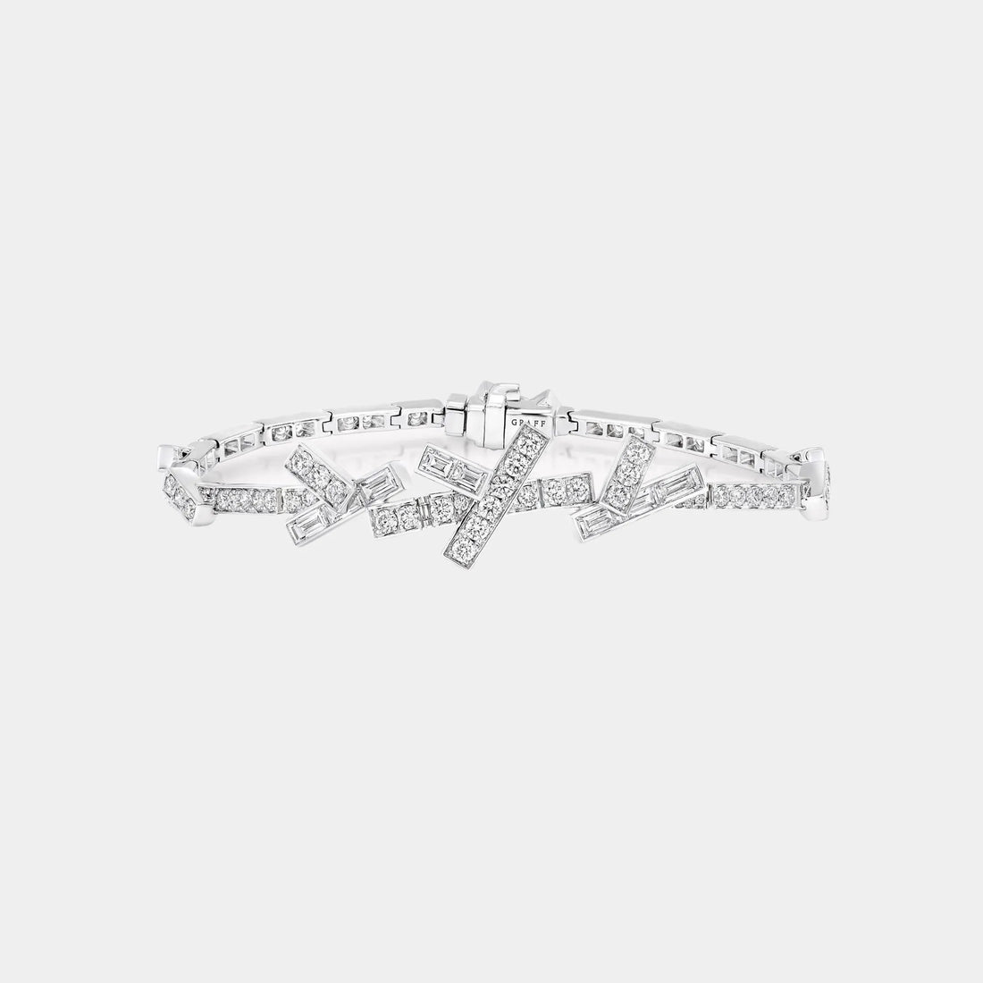 Graff Threads Diamond Bracelet, White Gold, Front