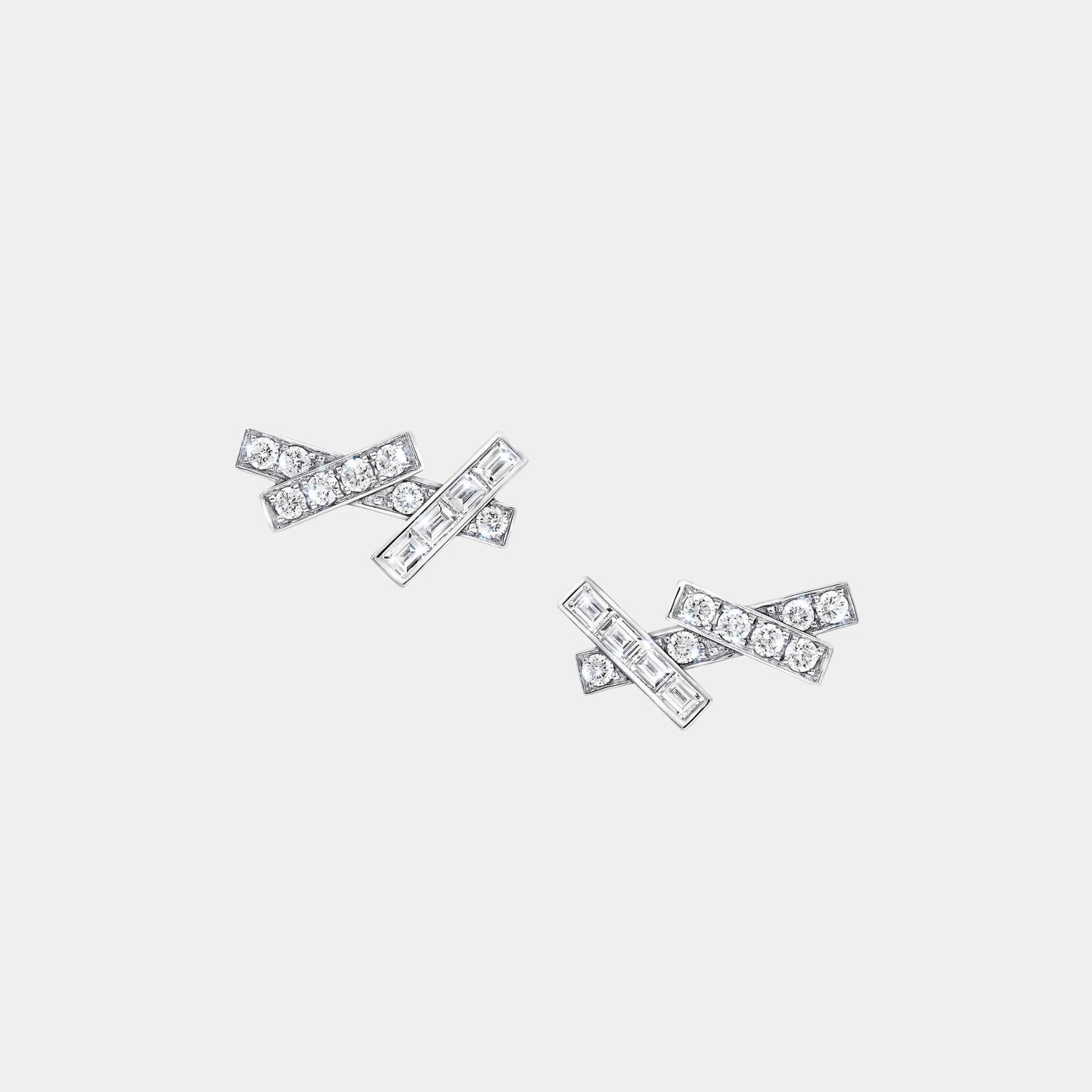 Graff Threads Diamond Mini Earrings, White Gold