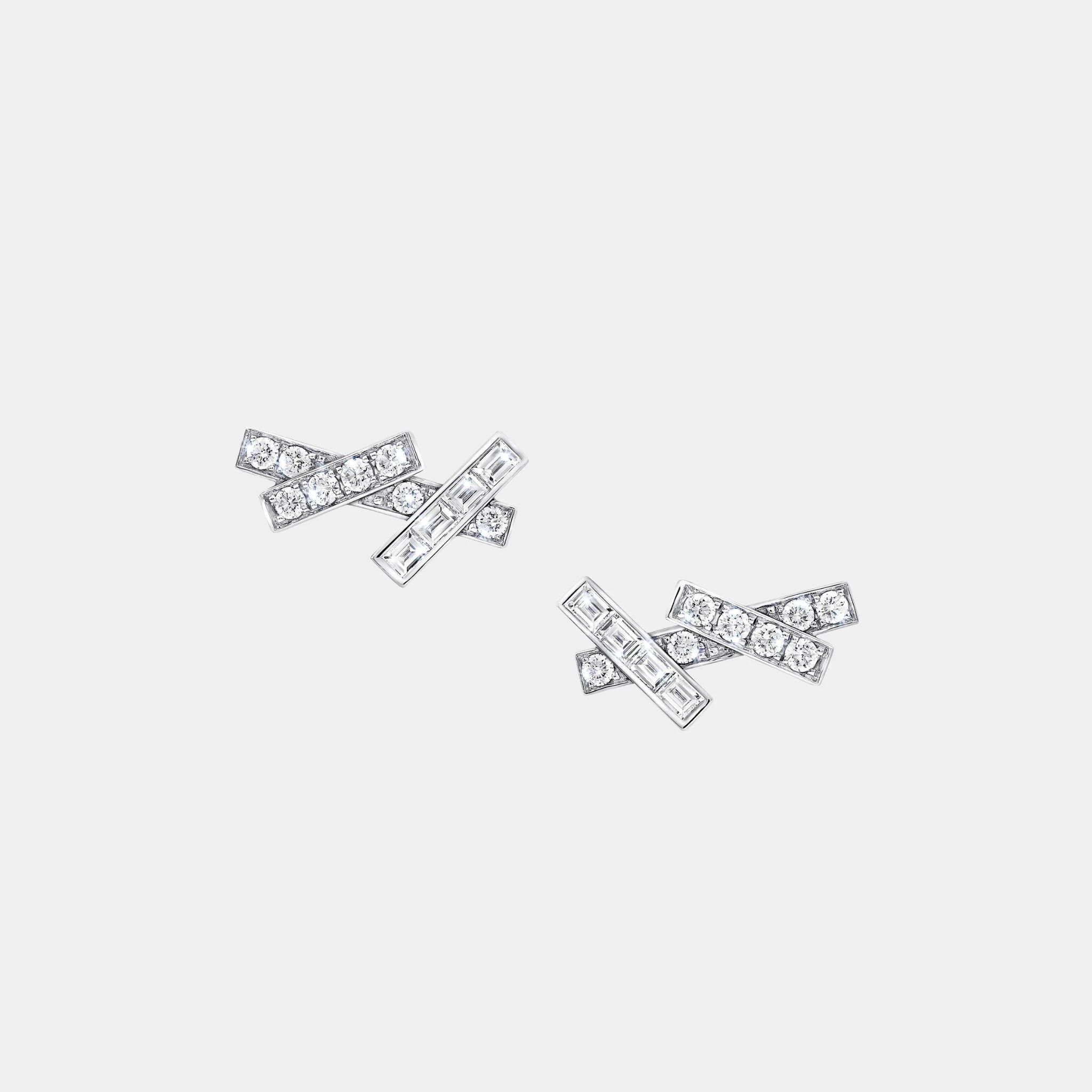 Graff Threads Diamond Mini Earrings, White Gold
