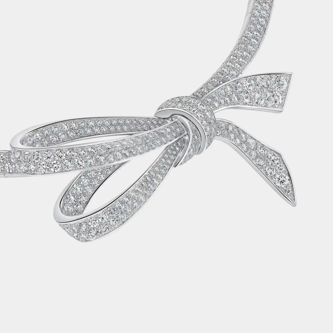 Graff Tildas Bow Diamond Necklace, Close