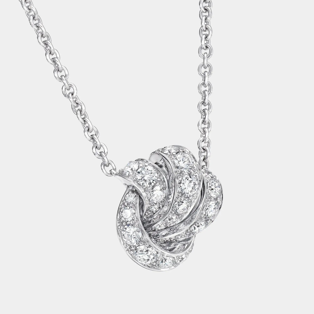 Graff Tildas Bow Pavé Diamond Pendant, Close
