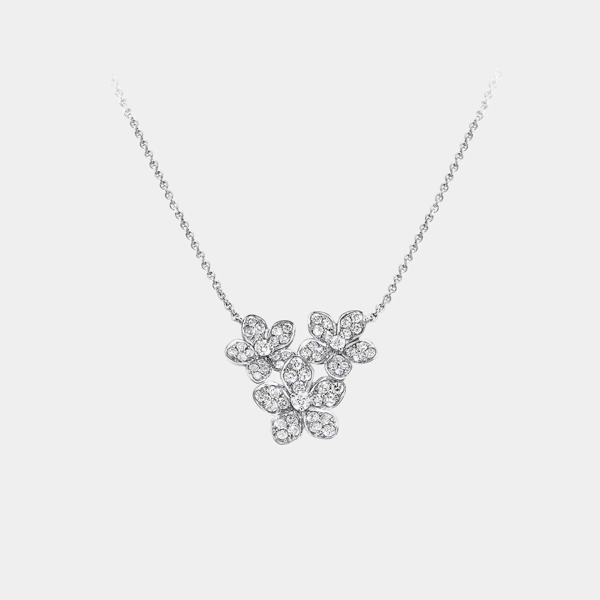Wild Flower Diamond Cluster Pendant