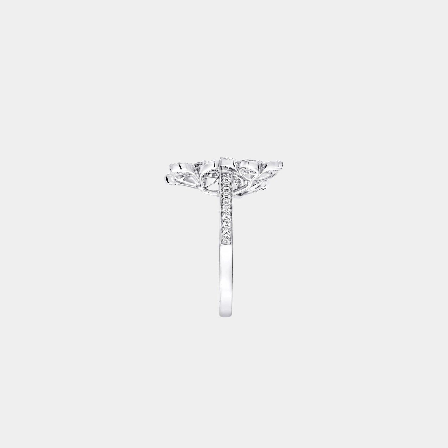 Graff Wild Flower Diamond Cluster Ring, SIde