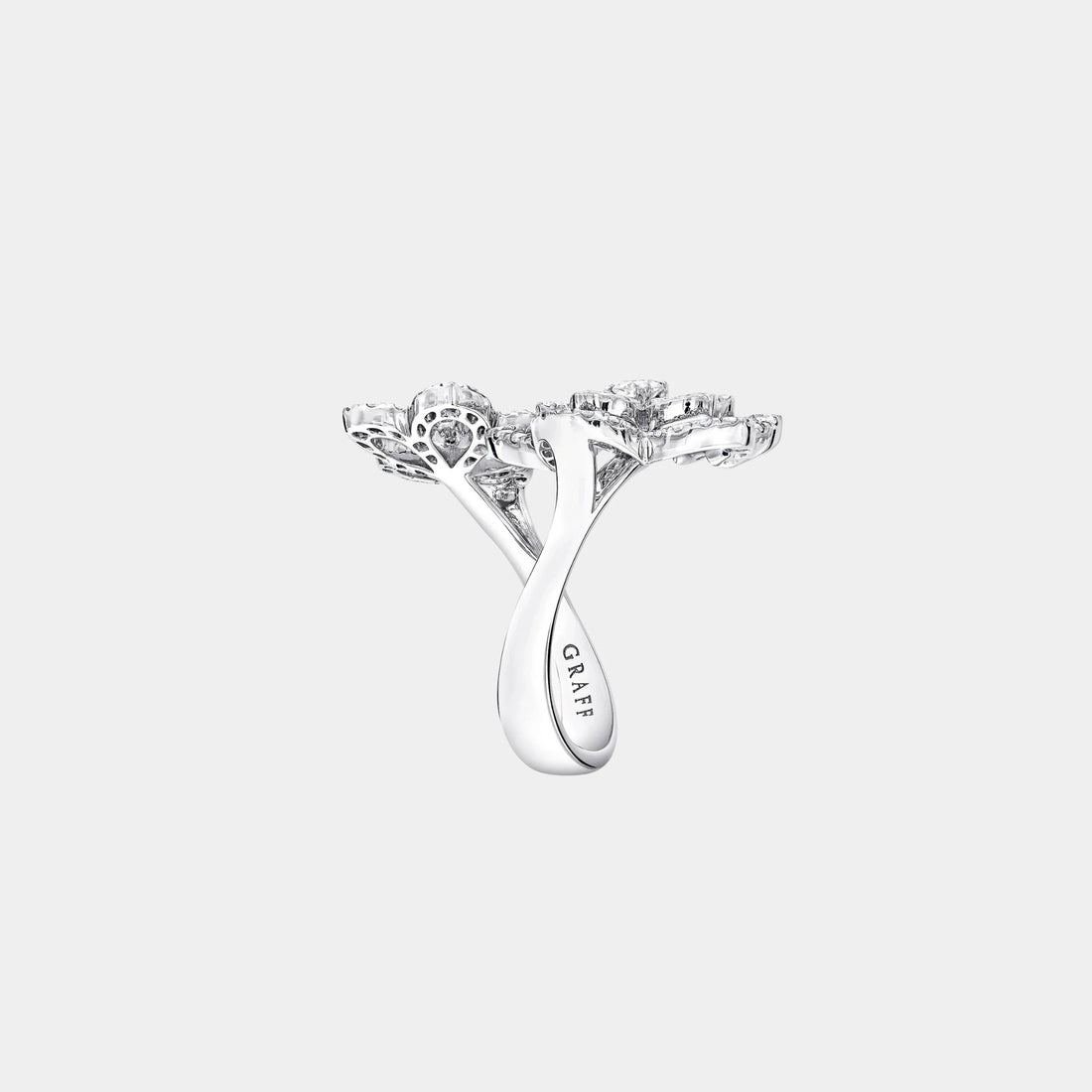 Graff Wild Flower Double Diamond Ring, Side