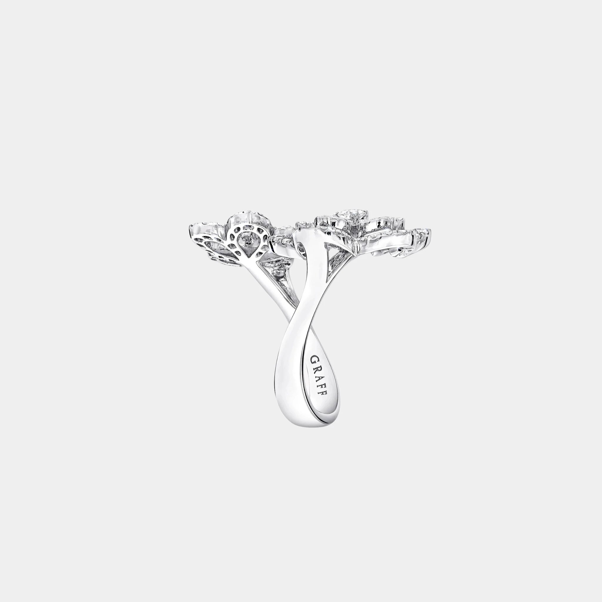 Graff Wild Flower Double Diamond Ring, Side