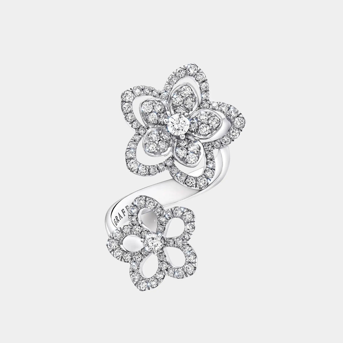 Wild Flower Double Diamond Ring