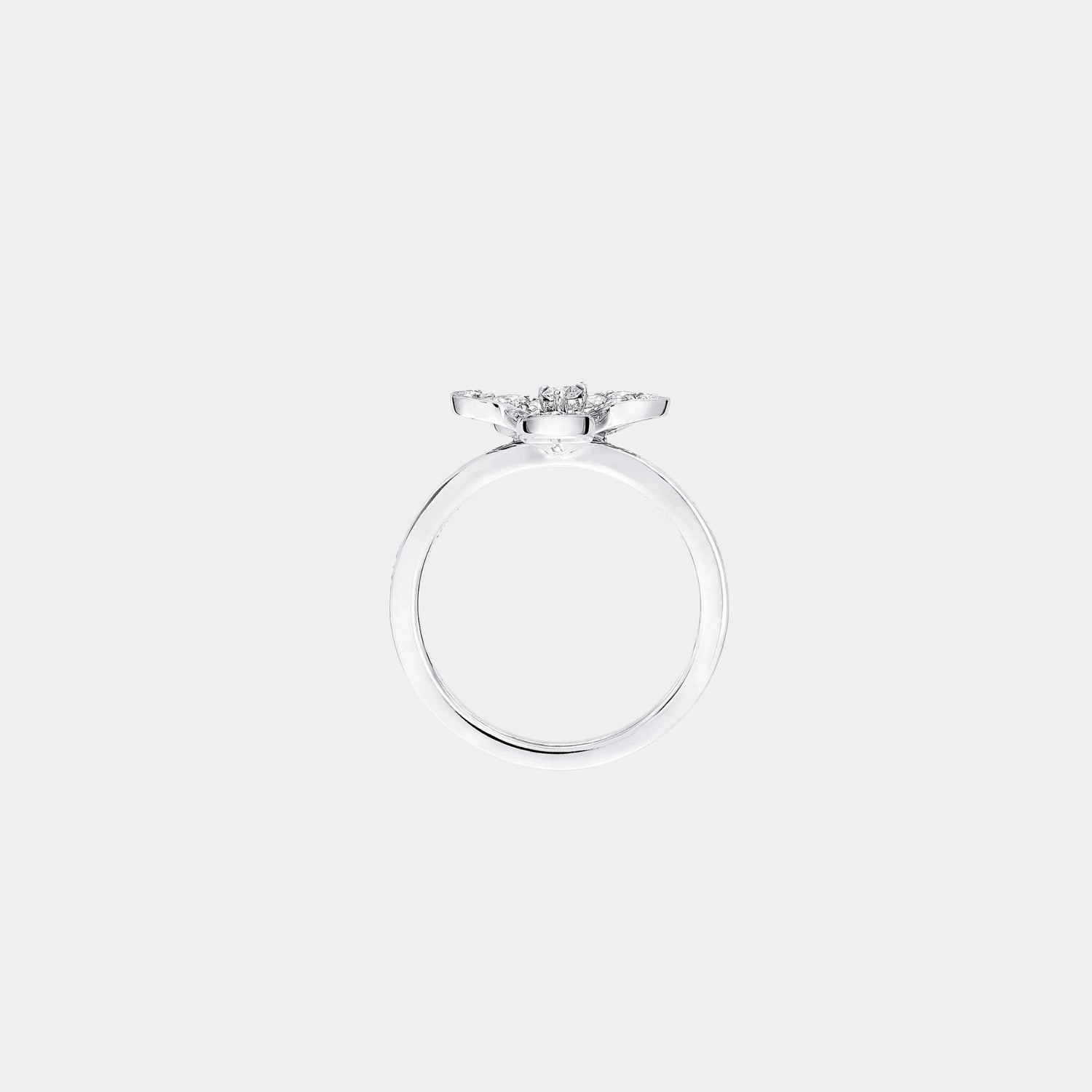 Graff Wild Flower Pavé Diamond Ring, Front
