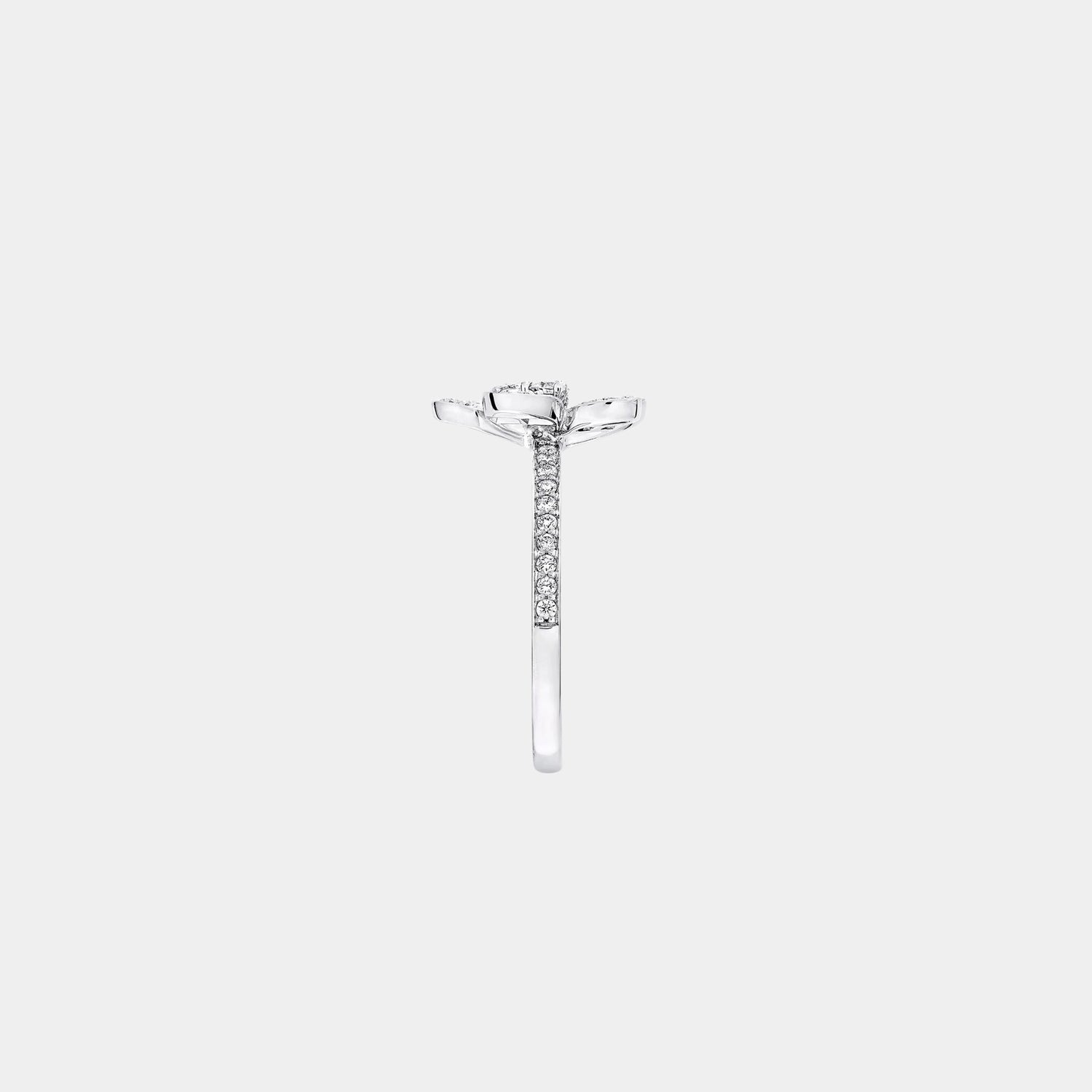 Graff Wild Flower Pavé Diamond Ring, Side