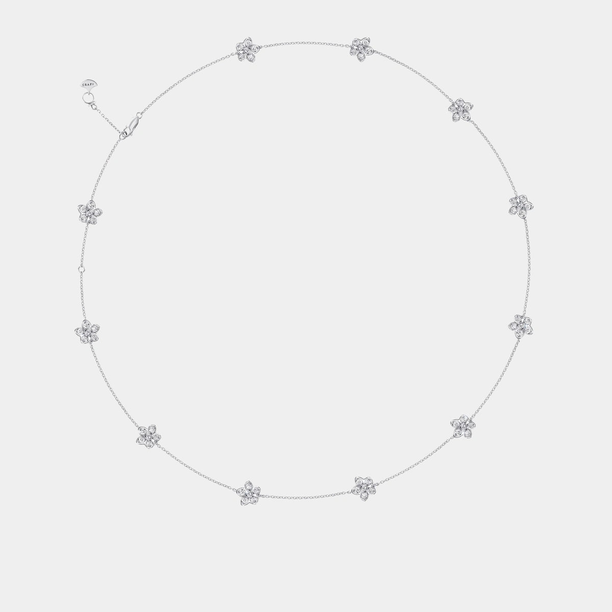 Wild Flower Petite Pavé Diamond Necklace