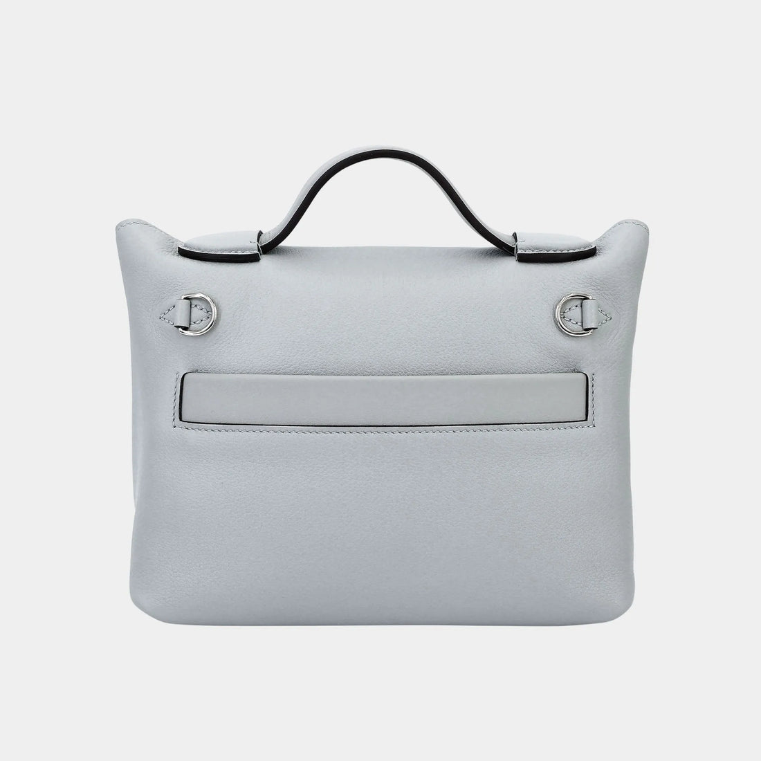 Hermes 24/24 - 21 Mini Evercolor Bleu Glacier PHW, back 
