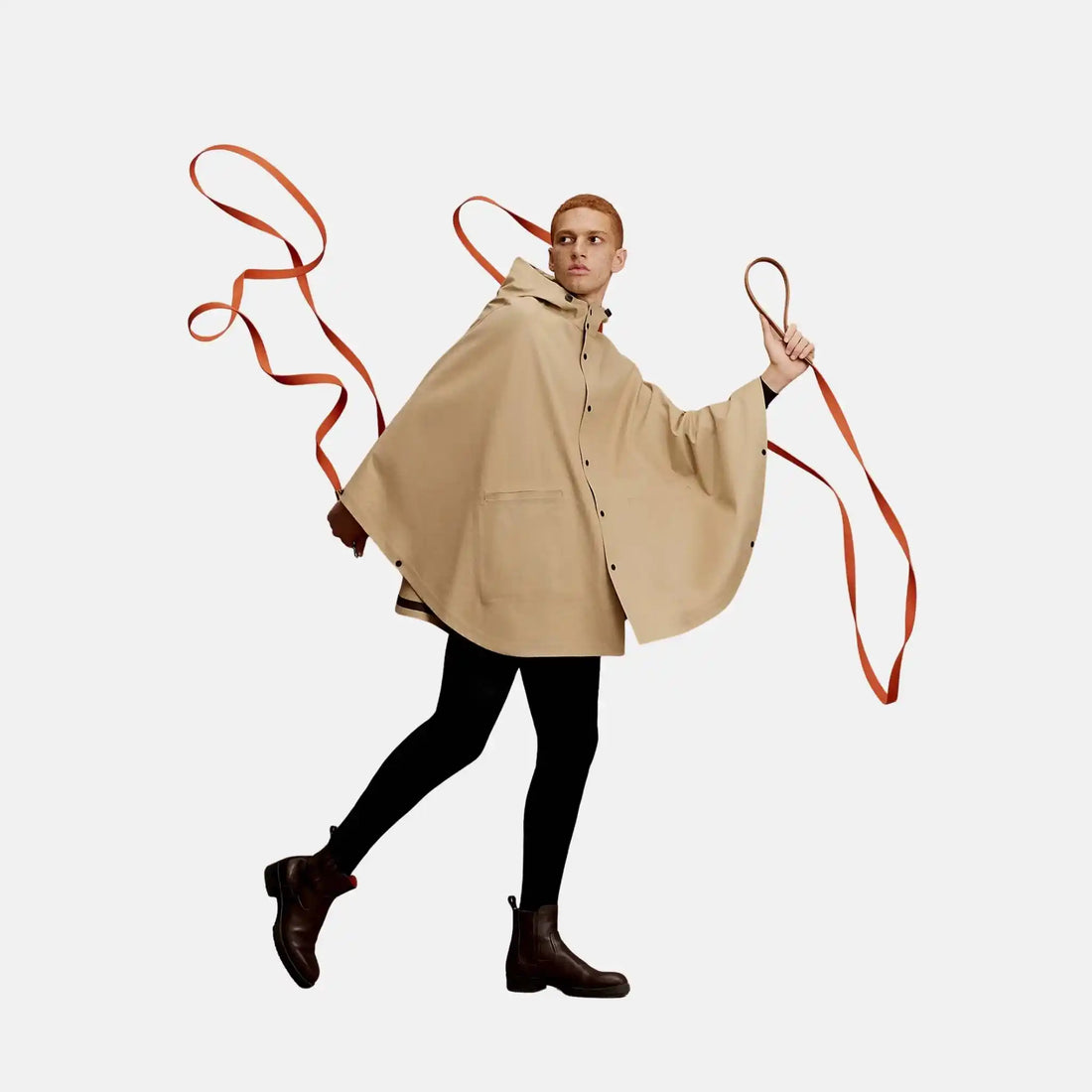 Hermes Allure II General Purpose Rain Cape, Beige, Front