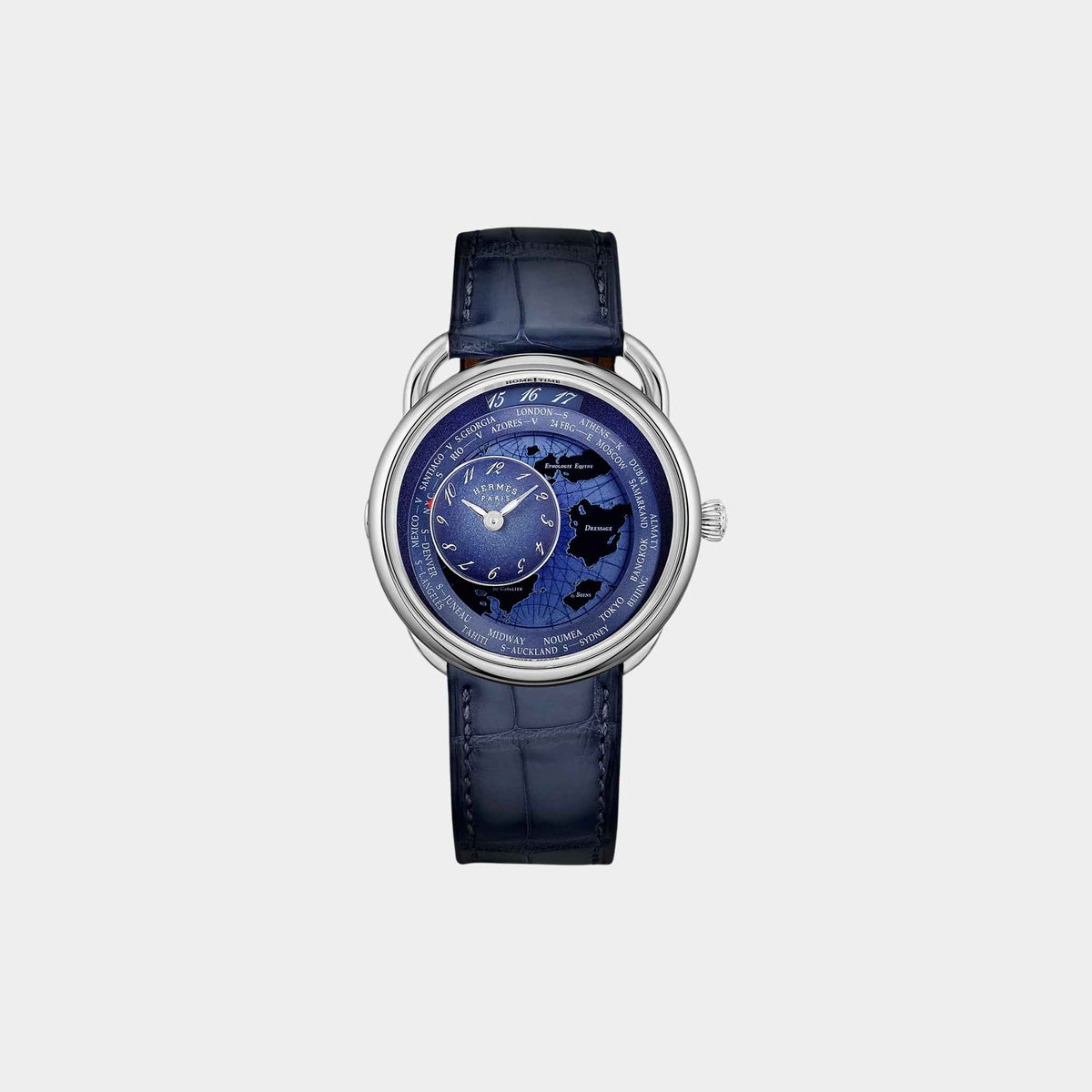 ساعة Arceau Le Temps Voyageur 38 مم من فولاذ