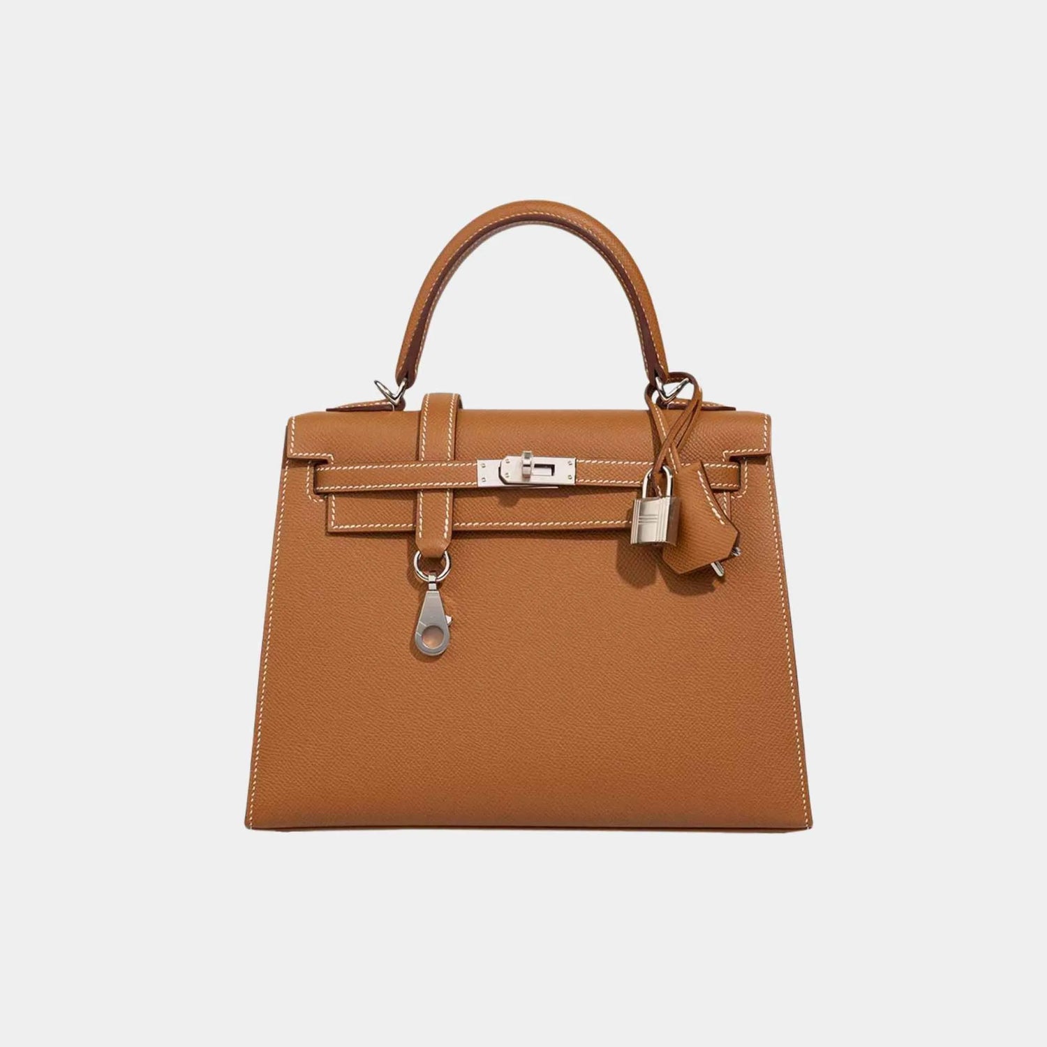 Hermes Birkin 25 Epsom Sellier Gold PHW, Front