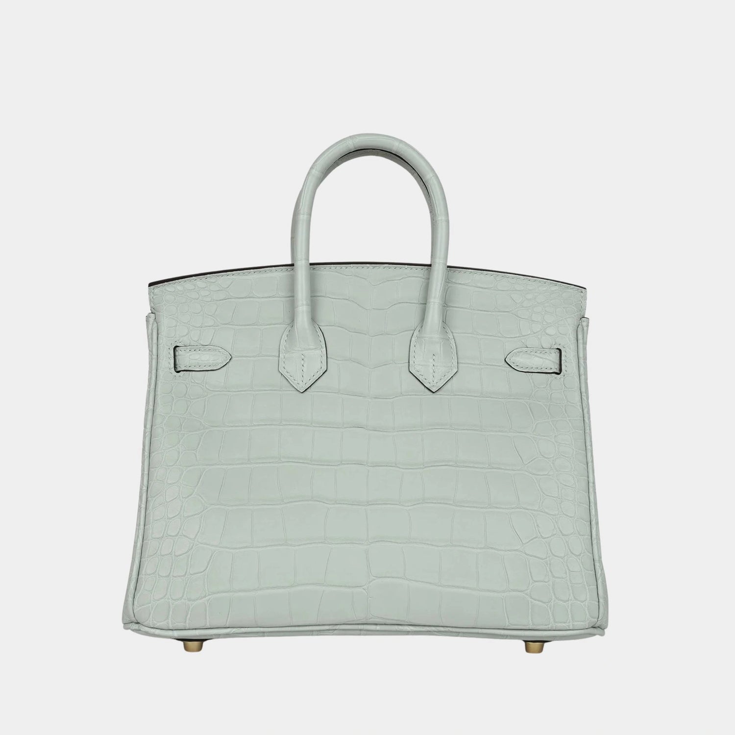 Hermes Birkin 25 Gris Neve Alligator GHW