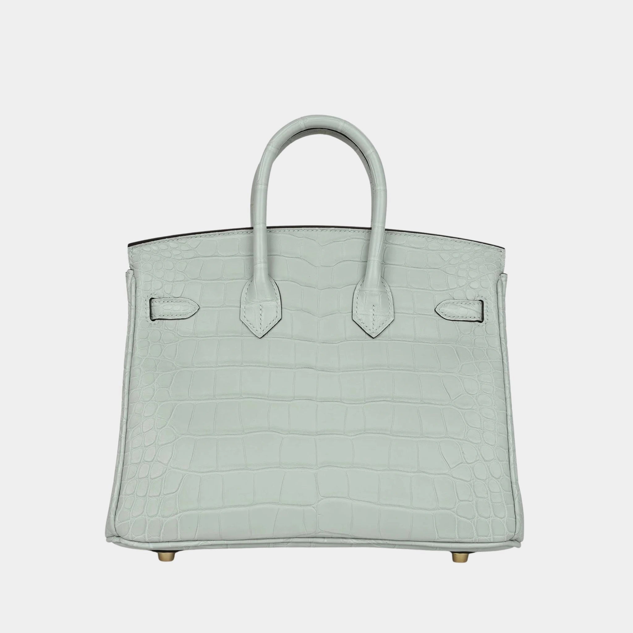 Hermes Birkin 25 Gris Neve Alligator GHW