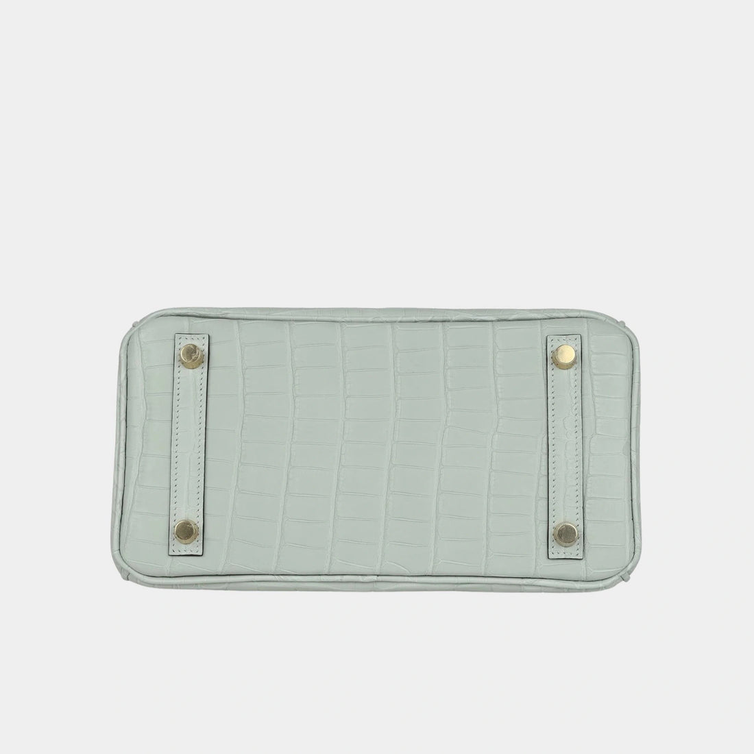 Hermes Birkin 25 Gris Neve Alligator GHW, Bottom