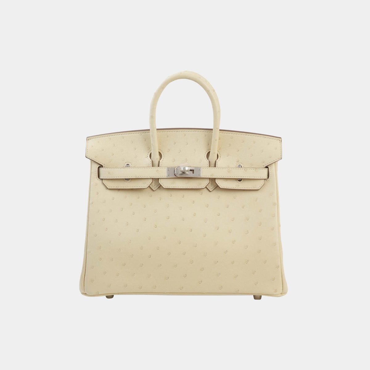 Birkin 25 Ostrich Parchemin PHW