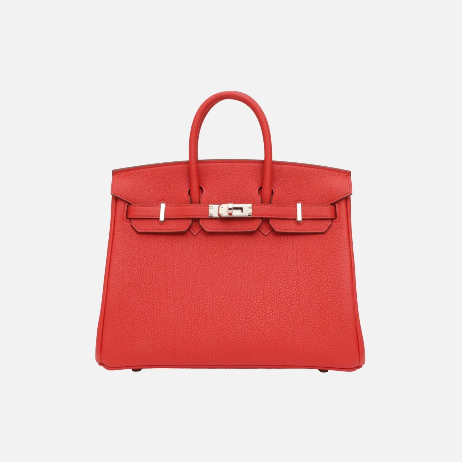 Hermes Birkin 25 Rouge Radieux Togo PHW, Front