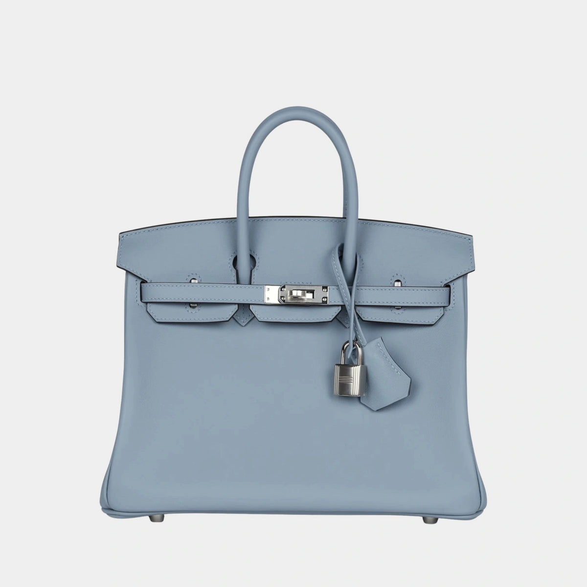 Birkin 25 Swift Bleu Lin PHW